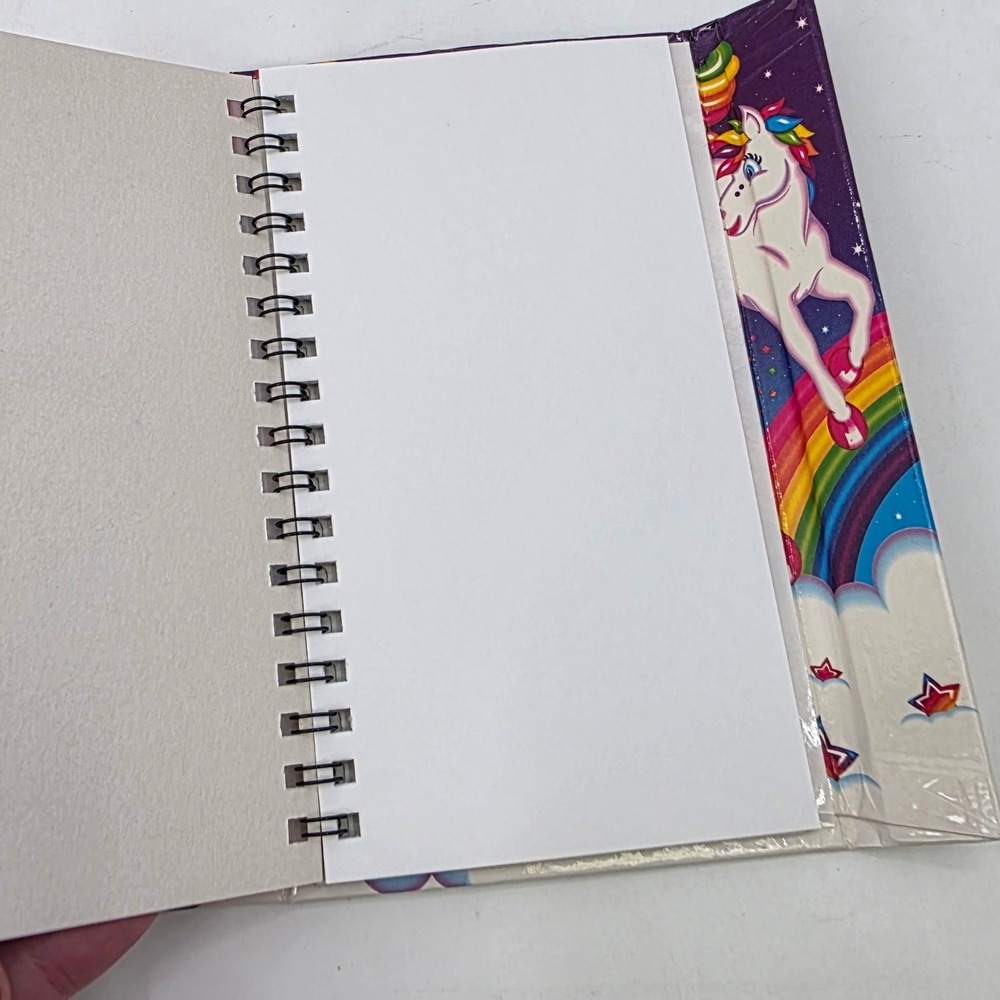 VINTAGE 90S LISA FRANK MARKIE FLIP OUTS ORGANIZER PLANNER UNICORN *READ* RARE - Picture 13 of 15